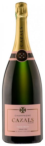 Шампанское Claude Cazals, Cuvee Rosee Grand Cru Brut, Champagne AOC, 1.5 л