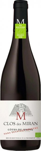 Вино "Clos des Miran" Rouge Sans Sulfites Ajoutes, Cote-du-Rhone AOP