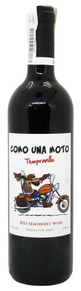 Вино "Como Una Moto" Tempranillo Semisweet, 2020