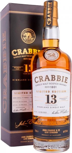 Виски "Crabbie" 13 Years Old Romandolo, gift box, 0.7 л