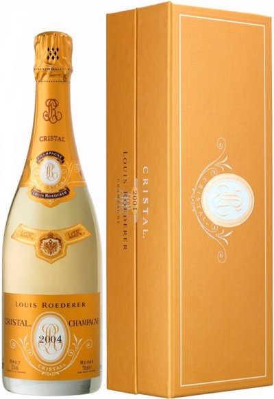 Шампанское "Cristal" AOC, 2004, gift box