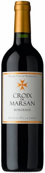 Вино "Croix de Marsan" Bordeaux AOC Rouge