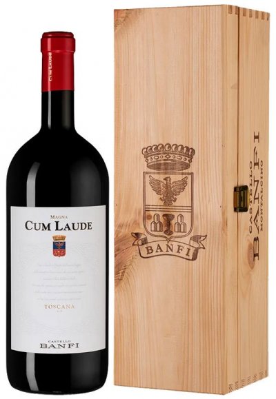 Вино Banfi, "Cum Laude", Toscana IGT, 2021, wooden box, 1.5 л