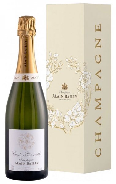 Шампанское Champagne Alain Bailly, "Cuvee Petronille" Brut, Champagne AOC, gift box