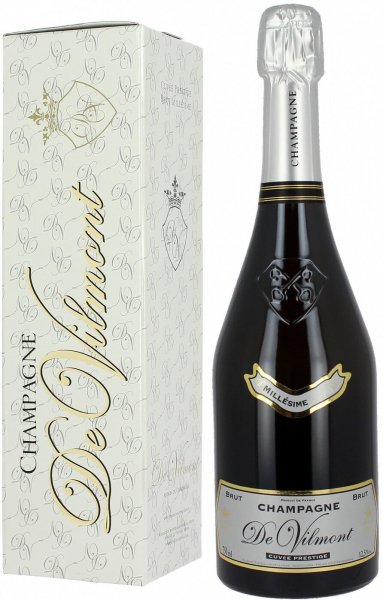 Шампанское "De Vilmont" Brut Cuvee Prestige, Champagne AOC, gift box