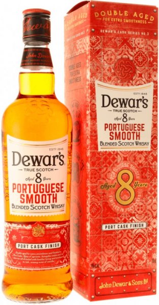 Виски "Dewar's" Portuguese Smooth 8 years old, gift box, 0.7 л