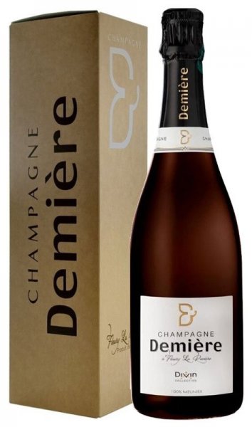 Шампанское Demiere, "Divin" Meunier Brut, Champagne AOC, gift box