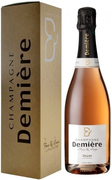 Шампанское Demiere, "Divin" Rose Brut, Champagne AOC, gift box