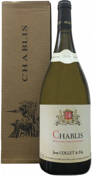 Вино Domaine Jean Collet et Fils, Chablis AOC, 2019, gift box, 1.5 л