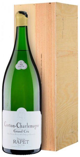 Вино Domaine Rapet, Corton-Charlemagne Grand Cru, 2018, wooden box, 3 л