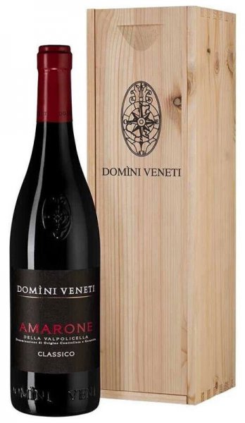 Вино "Domini Veneti" Amarone della Valpolicella Classico DOC, 2020, wooden box