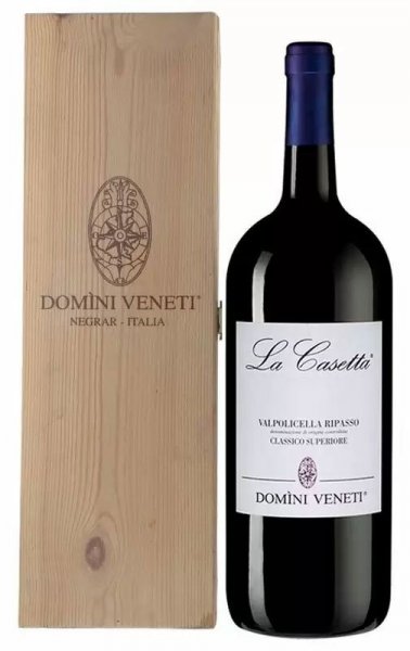 Вино Domini Veneti, Valpolicella Classico Superiore DOC "La Casetta", 2019, wooden box, 1.5 л