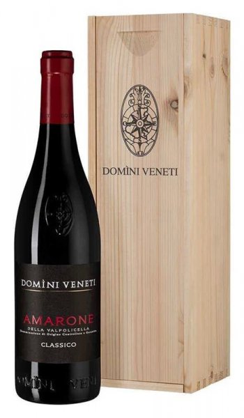 Вино "Domini Veneti" Amarone della Valpolicella Classico DOC, 2018, wooden box