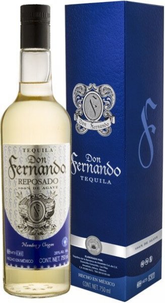 Текила "Don Fernando" Reposado, gift box, 0.75 л