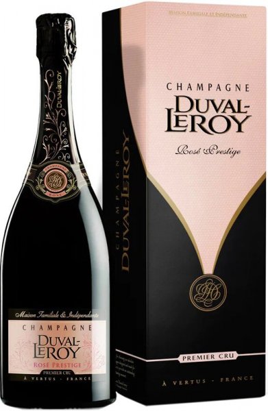 Шампанское Duval-Leroy, Rose Prestige Premier Cru, Champagne AOC, gift box, 1.5 л