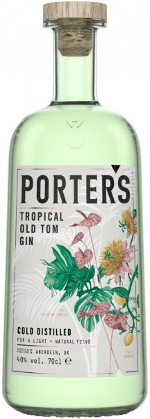 Джин "Porter's" Tropical Old Tom Gin, 0.7 л
