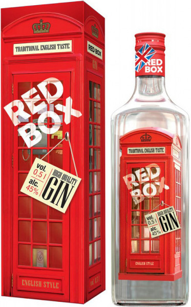 Джин "Red Box", gift box, 0.5 л