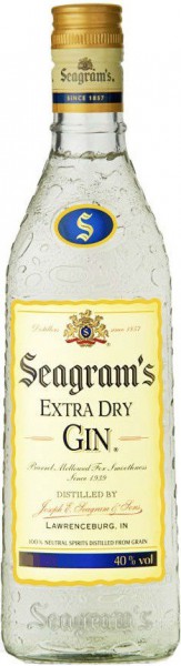 Джин "Seagram's" Extra Dry, 0.75 л
