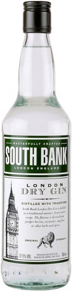 Джин "South Bank" London Dry Gin, 0.7 л