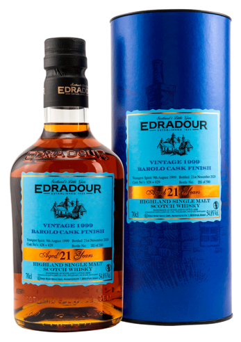 Виски Edradour, Barolo Cask Finish 1999, gift box, 0.7 л