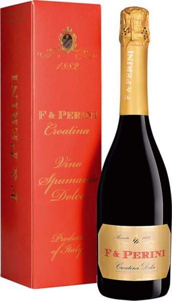 Игристое вино "F&Perini" Croatina Dolce, gift box