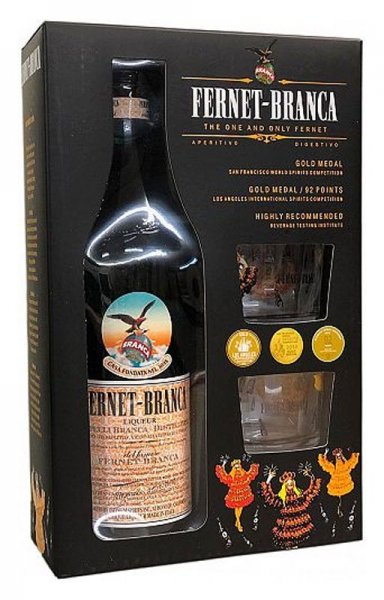 Набор "Fernet-Branca", gift box with 2 shots