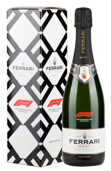 Игристое вино Ferrari, Brut "Formula 1", Trento DOC, gift box