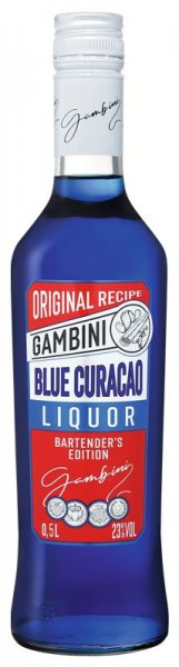 Ликер KVKZ, "Gambini" Blue Curacao, 0.5 л