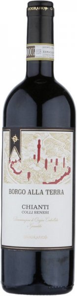 Вино Geografico, "Borgo alla Terra" Chianti Colli Senesi DOCG, 2020, 375 мл