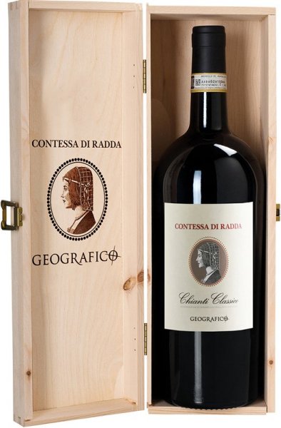 Вино Geografico, Chianti Classico "Contessa Di Radda" DOCG, 2019, gift box, 1.5 л