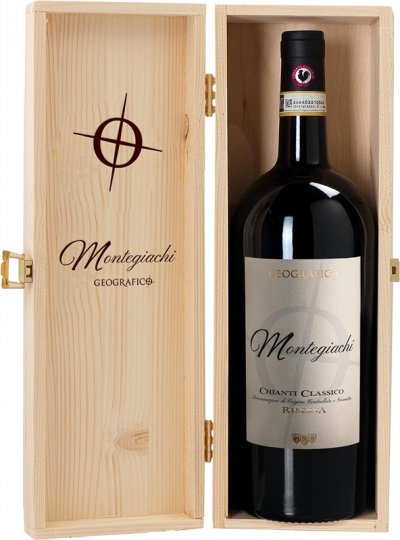 Вино Geografico, "Montegiachi" Riserva, Chianti Classico DOCG, 2018, gift box, 1.5 л