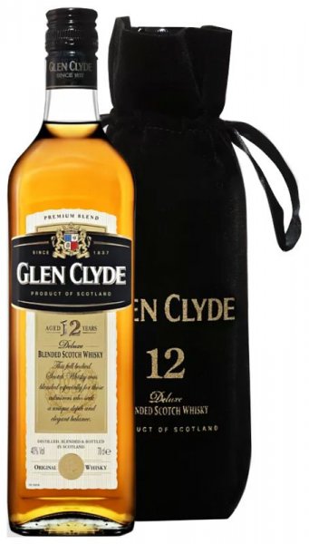 Виски "Glen Clyde" 12 Years Old, gift bag, 0.7 л