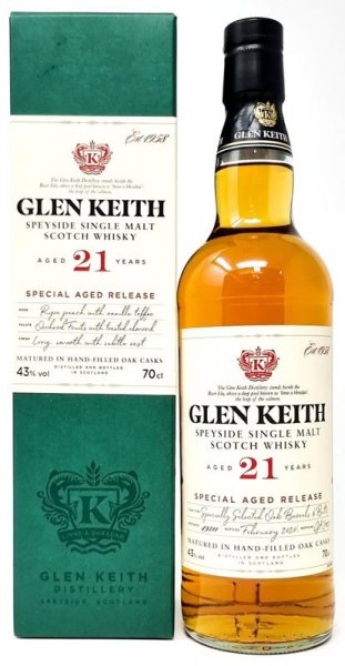 Виски "Glen Keith" 21 Years Old, gift box, 0.7 л