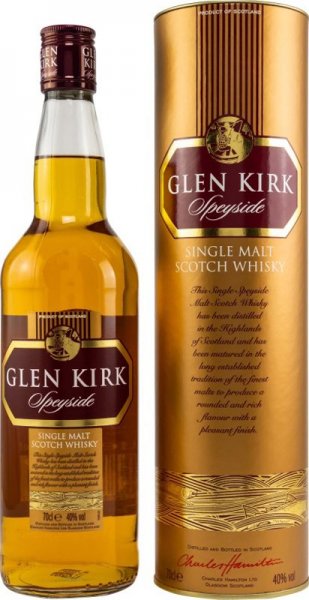 Виски "Glen Kirk" Speyside, in tube, 0.7 л