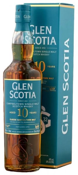 Виски "Glen Scotia" 10 Years Old, gift box, 0.7 л