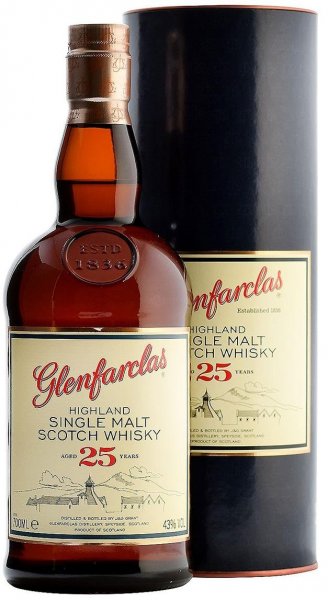 Виски Glenfarclas 25 years, In Tube, 0.7 л