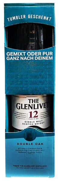 Набор "The Glenlivet" 12 Years Old, gift box with glass, 0.7 л