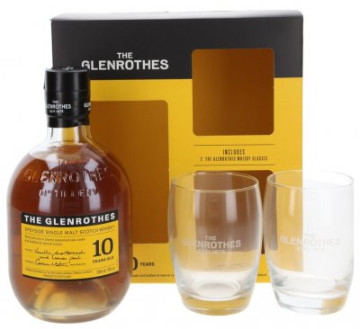 Виски "Glenrothes" 10 Years Old, gift box with 2 glasses, 0.7 л