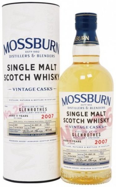 Виски Mossburn, Vintage Casks No.26 Glenrothes 11 Year Old (2007), 0.7 л