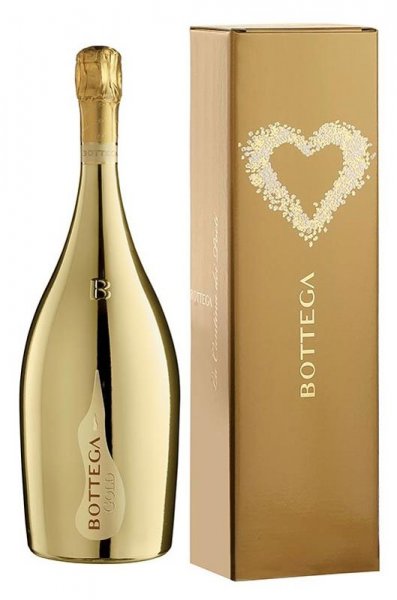 Игристое вино Bottega, "Gold" Brut, Prosecco DOC, gift box, 3 л