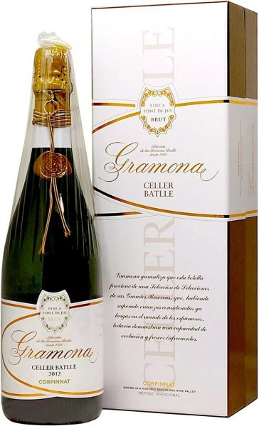 Игристое вино Gramona, "Celler Batlle" Brut Corpinnat, 2012, gift box