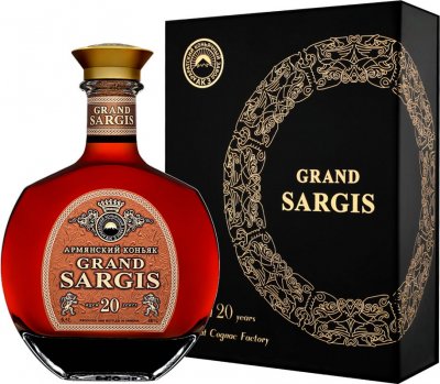 Коньяк "Grand Sargis" 20 Years Old, gift box, 0.5 л