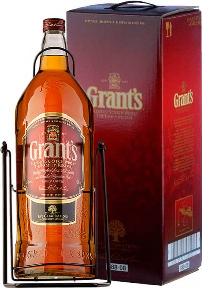 Виски Grant’s Family Reserve, with cradle & gift box, 4.5 л