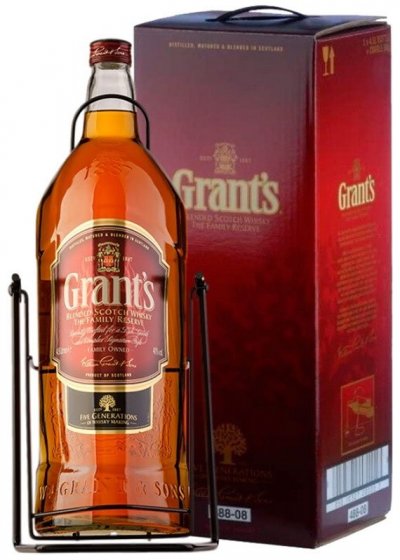 Виски "Grant's" Triple Wood 3 Years Old, gift box with cradle, 4.5 л