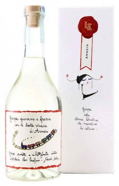 Граппа Distilleria Levi Serafino di Levi Romano, Grappa Arneis, gift box, 0.7 л