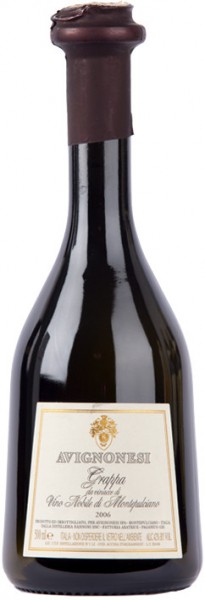 Граппа Avignonesi, Grappa da vinacce di Vino Nobile di Montepulciano, 2006, 0.5 л