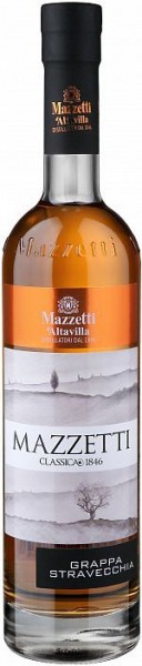 Граппа Mazzetti d'Altavilla, "Mazzetti" Classica 1846 Stravecchia, 0.5 л