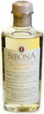 Граппа Sibona, Grappa Moscato, 0.5 л