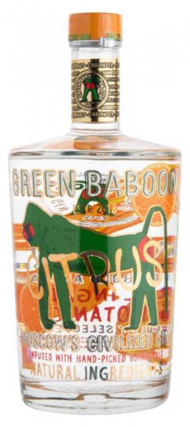 Джин "Green Baboon" Citrus, 0.5 л