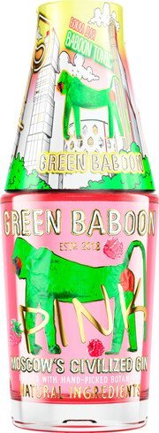 Джин "Green Baboon" Pink, with glass, 0.7 л